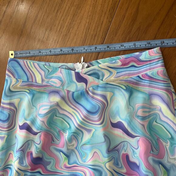 Princess Polly Aliana Midi Skirt Pastel NWT Swirl Size 2 - Picture 8 of 11